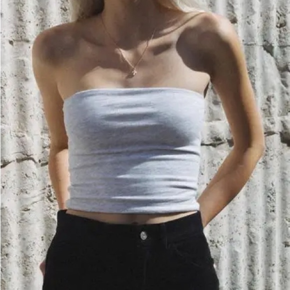 Brandy Melville Heather Gray Top